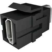 Bachmann HDMI Keystone Buchse Buchseschwarz - 1 x HDMI 2.0