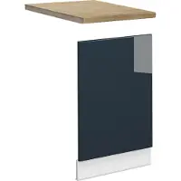 Vicco Pannello frontale Fame-Line Blu scuro lucido 45 cm , PL Rovere, Model 49680