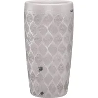 Nobrand Serbatoio per acqua piovana Flow bianco 240 l con fioriera inclusa