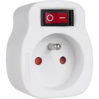 Macleans Presa di corrente MCE13 Interruttore di presa di corrente tensione massima: 250V contatto di terra Bianco