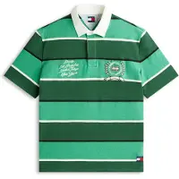 Tommy Hilfiger Tjm Relaxed Ss Stripe Polo Shadow Pine Stripe Taglia: XL | Polo Outlet | Uomo