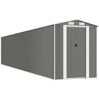 Syfax Capanno Giardino Grigio Chiaro 192x1021x223 cm Acciaio Zincato