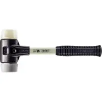 HALDER Mazza SIMPLEX soft-face con alloggiamento in TE rinforzato e impugnatura in fibra di vetro, Ø 40, TPE-mid / nylon