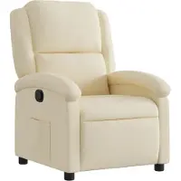 Syfax Poltrona Reclinabile in Tessuto Crema