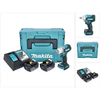 Makita Avvitatore a impulsi a batteria DTW 301 RMJ 18 V 330 Nm 1/2" brushless + 2x batteria ricaricabile 4,0 Ah + caricabatterie + Makpac