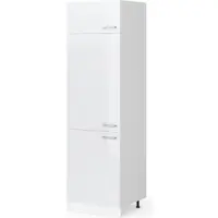 Vicco Armadio frigorifero R-Line Bianco lucido 60 cm, Model 29275