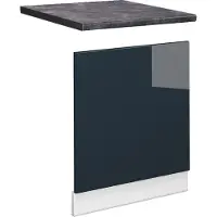 Vicco Pannello frontale Fame-Line Blu scuro lucido 60 cm , PL Antracite, Model 49682