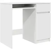 Syfax Scrivania Bianca 86x49x76 cm in Legno Multistrato