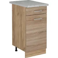 Vicco Mobiletto base per cucina R-Line Sonoma 40 cm PL Marmo, Model 53372