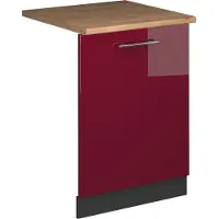 Vicco Pannello frontale della lavastoviglie Fame-Line Bordeaux lucido 60 cm , PL Rovere, Model 54813
