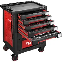 YATO Armadio mobile per officina con utensili (165 pezzi) 7 cassetti