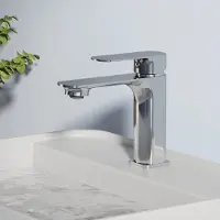Emke rubinetto miscelatore per lavabo 166x152x45mm ottone rubinetto miscelatore per bagno miscelatore monocomando, miscelatore per lavabo - cromo