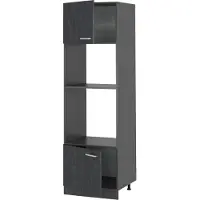 Vicco Mobile cucina microonde R-Line Calce nera 60 cm, Model 47502