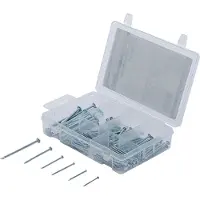 Kraftmann BGS Assortimento di chiodi/chiodi a filo per il fai da te 200 pz.