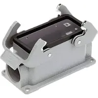 Harting Han 24B Base bassa, 1xM25 uscita cavo laterale, con 2 staffe trasversali Vite M25 Area di serraggio