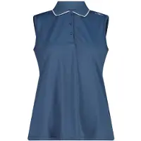 CMP Women's Polo Sleeveless Maglia polo Donna (44, blu)