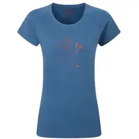 Mountain Equipment Women's Mountain Flower Tee T-shirt Donna (34, blu)