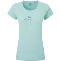 Mountain Equipment Women's Mountain Flower Tee T-shirt Donna (34, grigio)
