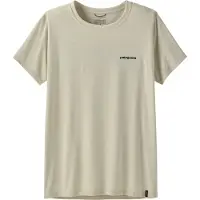 Patagonia Women's Cap Cool Daily Shirt Boardshort Logo Maglia funzionale Donna (M, beige)