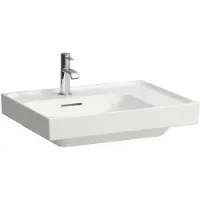 Laufen MEDA lavabo à poser, poncé, tablette à droite, 600x460mm, sans trou pour robinet, sans trop-plein, H8181117571121, H8181117571121