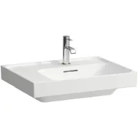 Laufen MEDA lavabo à poser, poncé, tablette à gauche, 600x460mm, 3 trous pour robinet, sans trop-plein, H8181127571581, H8181127571581