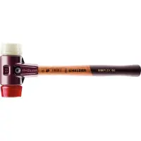 HALDER Mazza SIMPLEX soft-face con alloggiamento TE e manico in legno, Ø 30, plastica / nylon