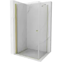 Mexen Pretoria cabina doccia battente 70 x 80 cm, trasparente, oro - 852-070-080-50-00