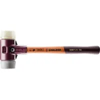 HALDER Mazza SIMPLEX soft-face con alloggiamento TE e manico in legno, Ø 30, TPE-mid / nylon