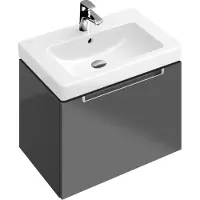 Villeroy & Boch Subway 2.0 lavabo, avec trop-plein, 1 trou pour robinet, 550x440mm, 7113F5R1, 7113F5R1