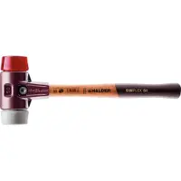 HALDER Mazza SIMPLEX soft-face con alloggiamento TE e impugnatura in legno, Ø 60, TPE-mid / plastica