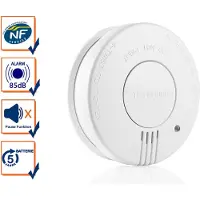 Smartwares Rivelatore di fumo fotoelettrico con batteria sostituibile, adatto alle cucine