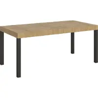 Itamoby - Tavolo allungabile 200/304x90 cm Everyday quercia natura gambe antracite