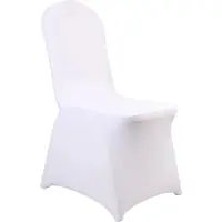 OEM Coprisedia per matrimonio, materiale Spandex, vestibilità universale, bianco 100 pezzi piatti