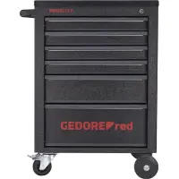 Gedore rosso R21562002 Set di utensili in carrello da officina MECHANIC nero 166 pezzi, 3300013