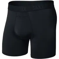 Saxx Smooth Flex Light Compression Boxer Brief Intimo sintetico Uomo (XXL, nero)