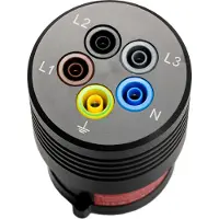 Benning TA 7-16 Adattatore di misura CEE spina 16 A 5 poli - presa 4 mm nero (044040)
