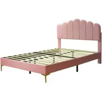 STILVORA Divano letto 160×200 cm, letto matrimoniale imbottito, divano letto con rete a doghe e testiera, tessuto in velluto, beige (senza materasso)