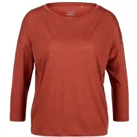 Stoic Women's MerinoChill MMXX. Göteborg 3/4 Crew Maglia merino Donna (XXL, rosso)