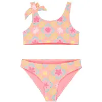 Roxy Kid's Check TW Bralette ST Bikini Bambini (3 Years, fuchsia)