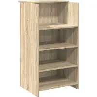Syfax Scrivania per Reception Rovere Sonoma 55x50x103,5 cm in Legno Massello