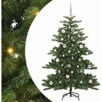 Prolenta Maison Exclusive - Albero di Natale artificiale pieghevole, verde, 150 cm, in PVC e acciaio