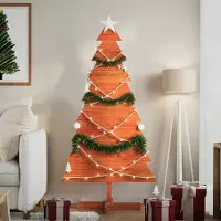 Prolenta Maison Exclusive - Albero di Natale da decorare Marrone cera 150 cm Legno massello di pino