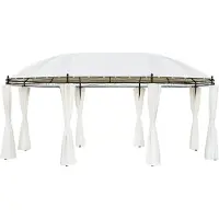 Syfax Gazebo Bianco Crema 530x350x265 cm
