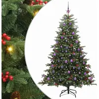 Syfax Albero di Natale artificiale con 300 LED Verde 210 cm