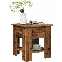 Prolenta Maison Exclusive - Tavolino effetto legno antico 40x40x42 cm Materiale ligneo