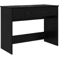 Syfax Tavolo per Cosmetici con cassetto Rovere Nero 100 x 45 x 76 cm