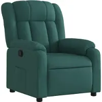 Syfax Poltrona Reclinabile in Tessuto Verde Scuro