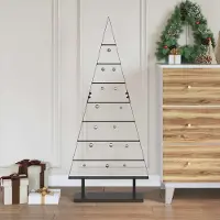 Prolenta Maison Exclusive - Albero di Natale in metallo KUOPIO, 125,5 cm, acciaio nero