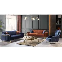 AEA Suite da salotto moderna Set di divani a 3 posti con poltrone di design