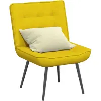 Syfax Poltrona Relax 64x74x84 cm Gialla in Velluto